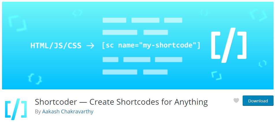 shortcoder-create-wordpress-shortcode-plugin