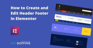 Create and Edit Header Footer in Elementor